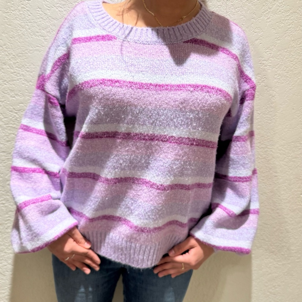 Striped Purple Sweater